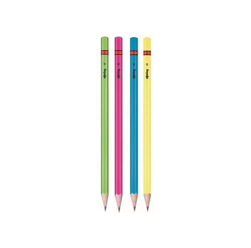 Карандаш графитный Rotring WCP Neon Assorted Colors HB блистер 4шт, R2094213 1