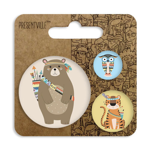 Комплект значков 56 мм, 38 мм, 25 мм, ZBK_17J001