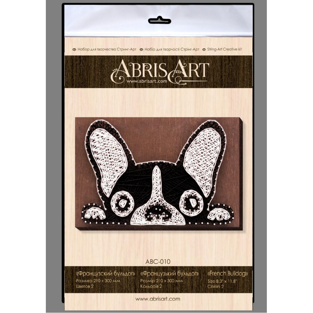 Набір стринг-арт "Французький бульдог", ABC-010 1