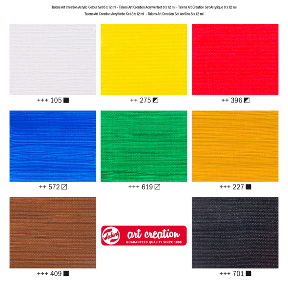 Набір акрилових фарб, ArtCreation, 8*12 мл, пластикова туба, Royal Talens 4
