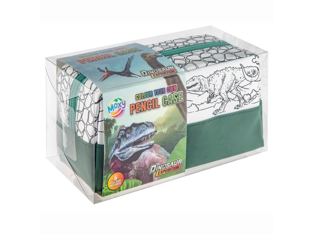 Пенал-розмальовка з фломастерами Dinosaur Expedition, 990194