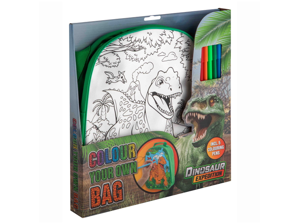 Рюкзак-розмальовка з фломастерами Dinosaur Expedition, 990192