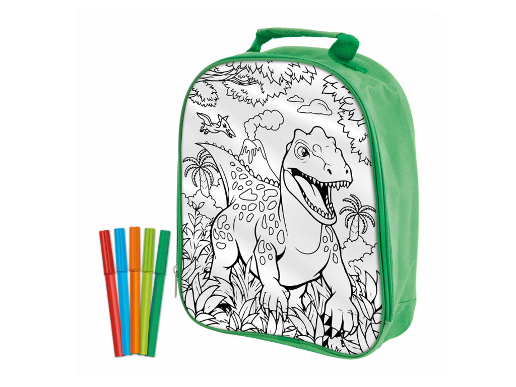 Рюкзак-розмальовка з фломастерами Dinosaur Expedition, 990192 1
