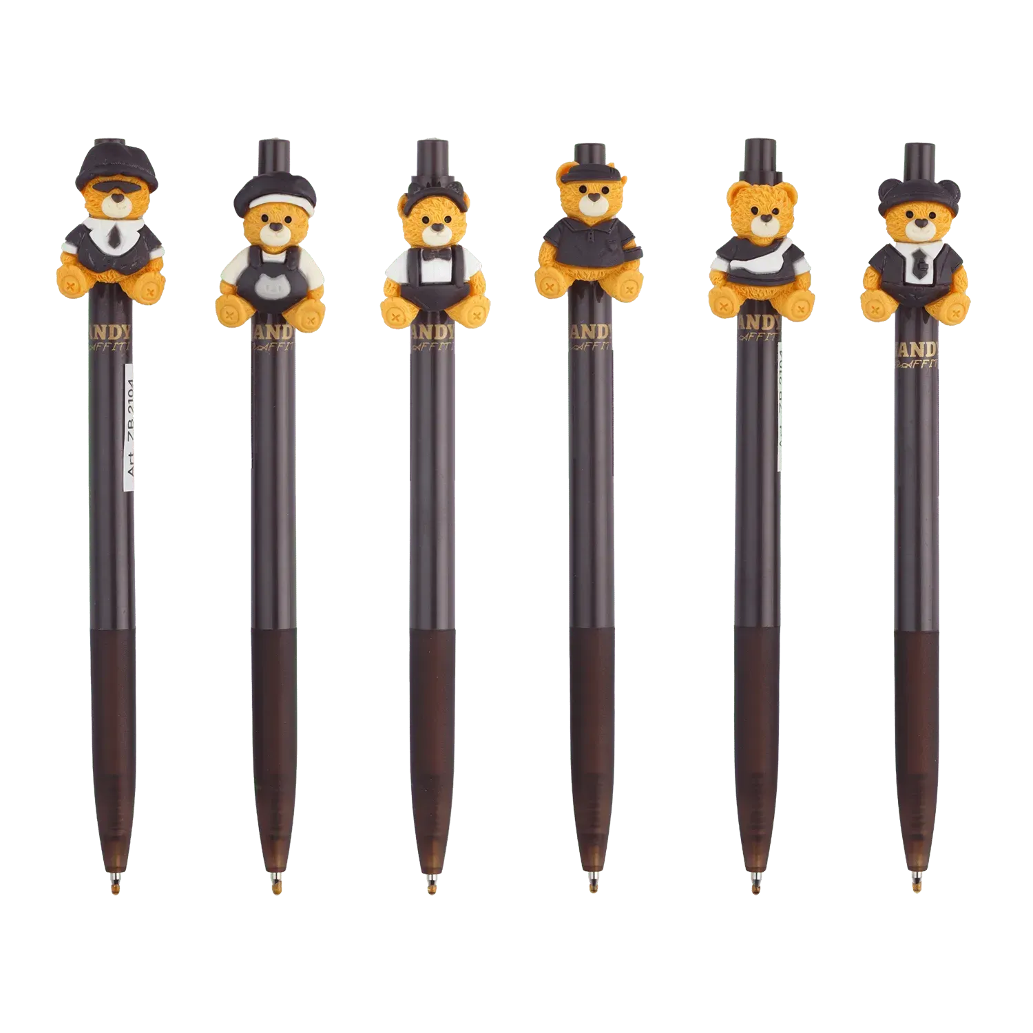 Ручка шариковая автоматическая, Bear Suit, 0,7 мм, синяя, ZB.2104