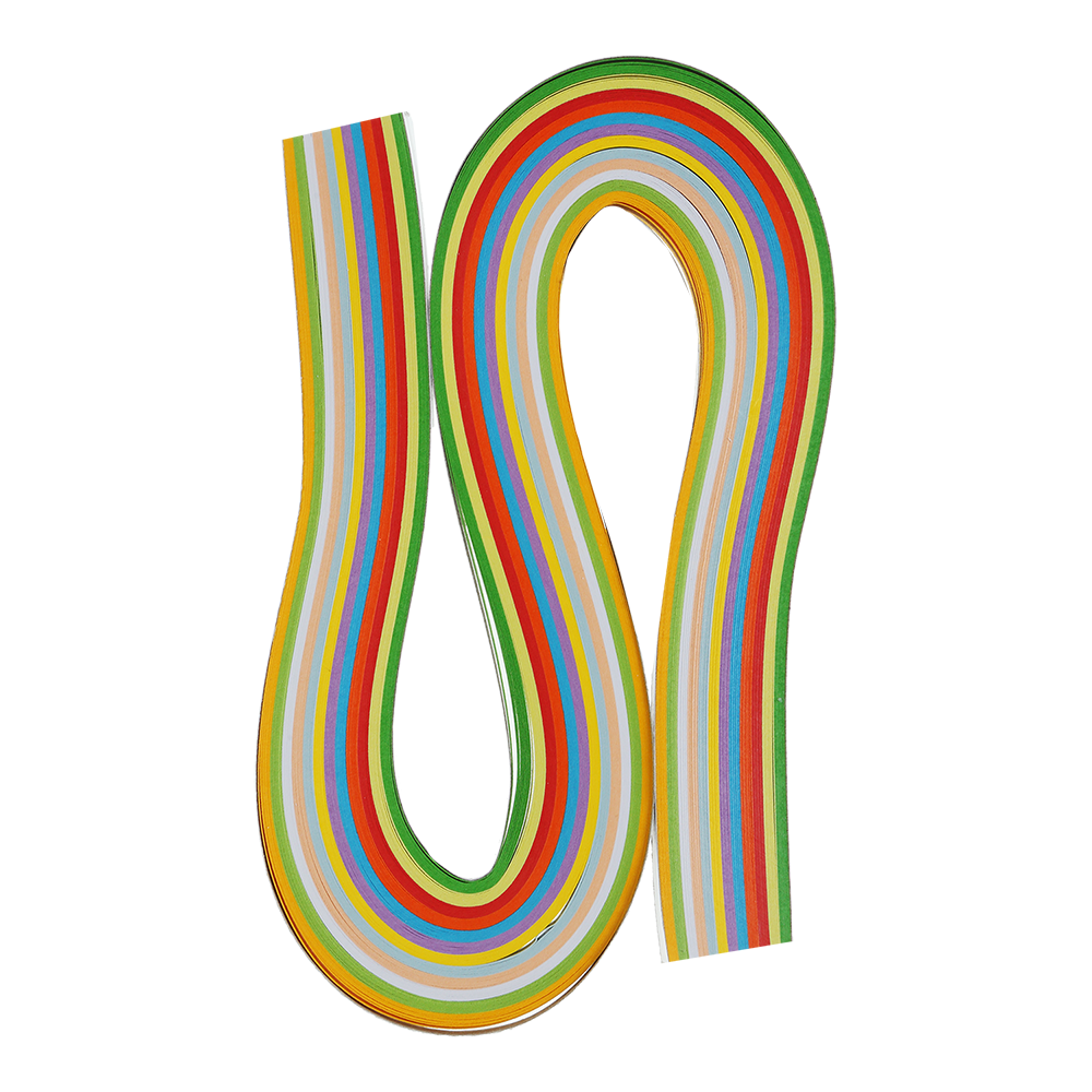 Папір кольоровий для квілінгу, 120г/м2, 420*3 мм, 12 кол., 120шт KIDS Line 2