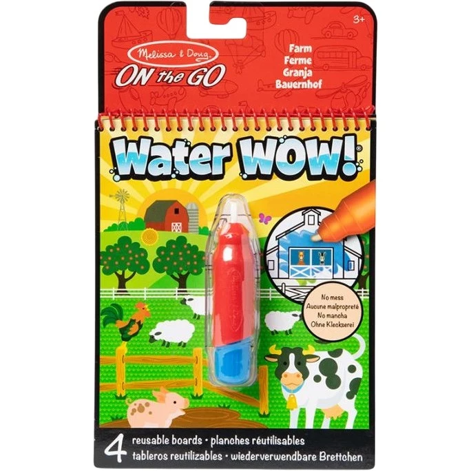 Водная раскраска с ручкой "Ферма", Melissa & Doug. Water WOW, SM93200/6074888