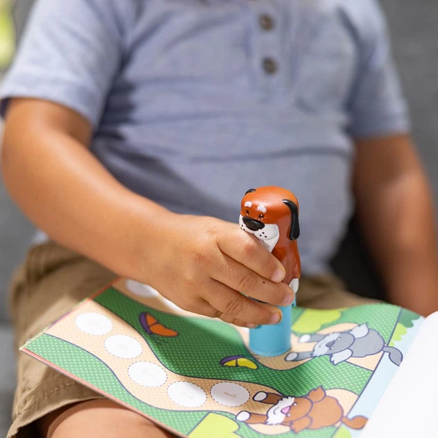 Набір з блокноту та штампу з наліпками "Цуценя", Melissa & Doug. Sticker WOW, SM93205/6074891 7