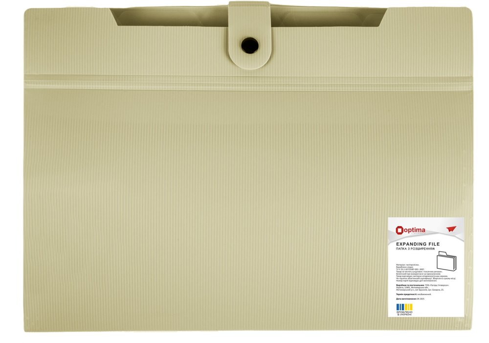 Папка з розширенням, А4, "СМУГА", асорті, OPTIMA, O35546 3