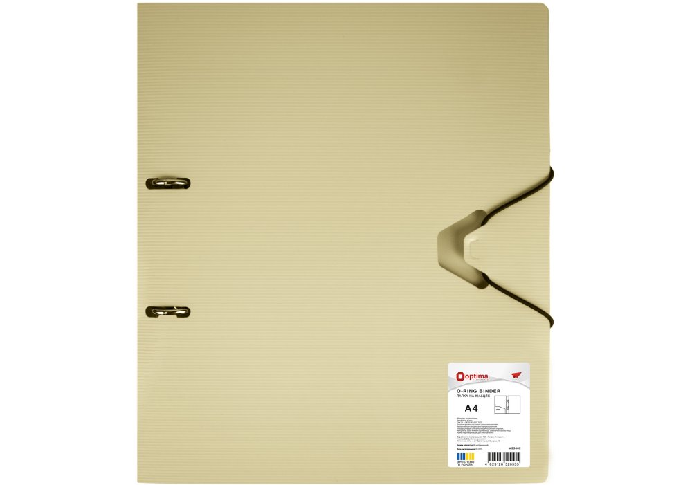 Папка-реєстратор на кільцях, А4, OPTIMA, "СМУГА", асорті, O35462 4