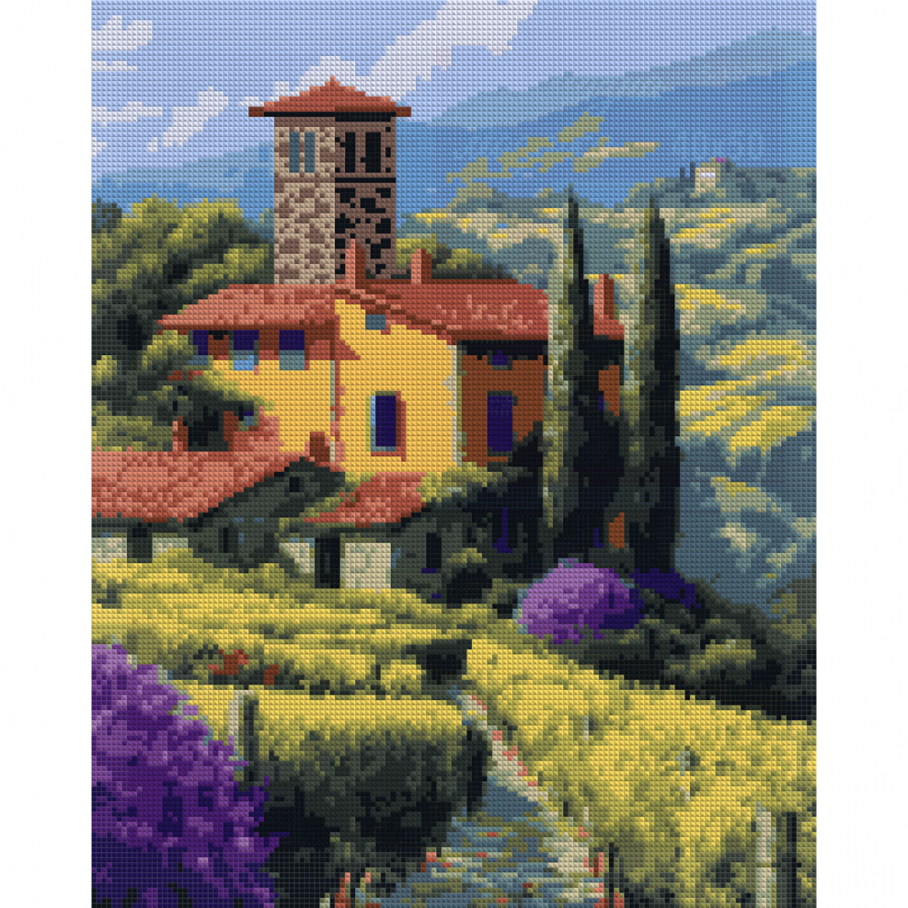 Алмазная мозаика SANTI "Тоскана" 40*50 см на подрамнике, 956043