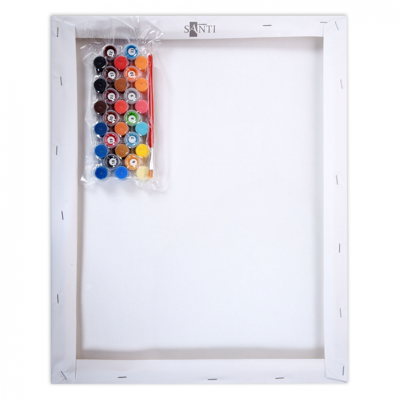 Картина за номерами SANTI "Бульдог і квіти" 40*50 см, 955746 2