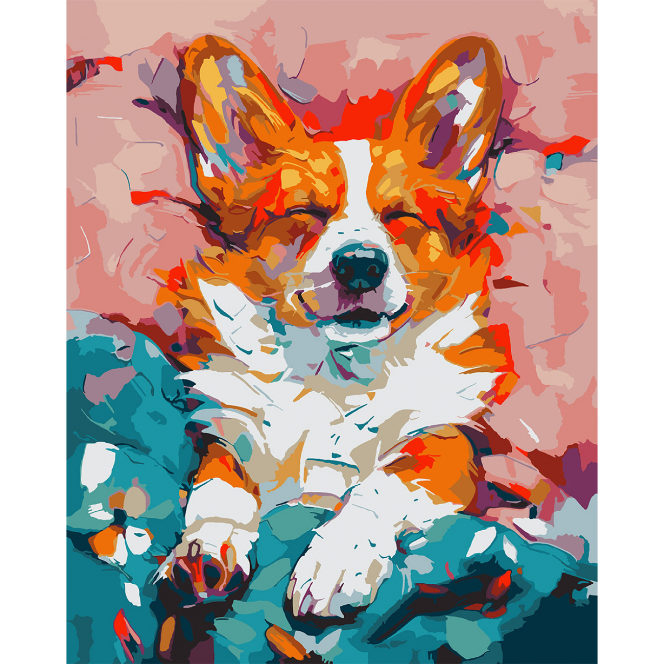 Картина за номерами SANTI "Улюблений коргі" 40*50 см, 955747