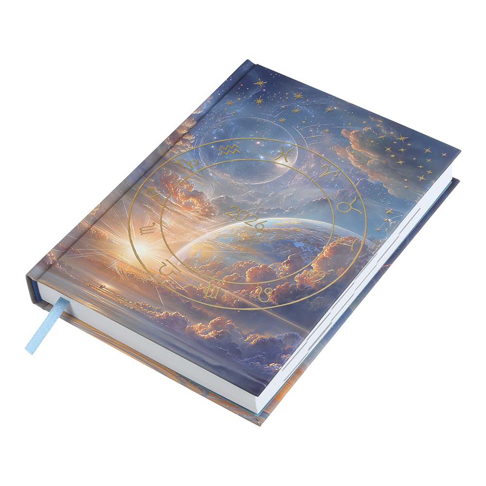 Дневник астрологический датированный A5, 2026 полиграфический, 352 ст., синий, BM.210700-02 2