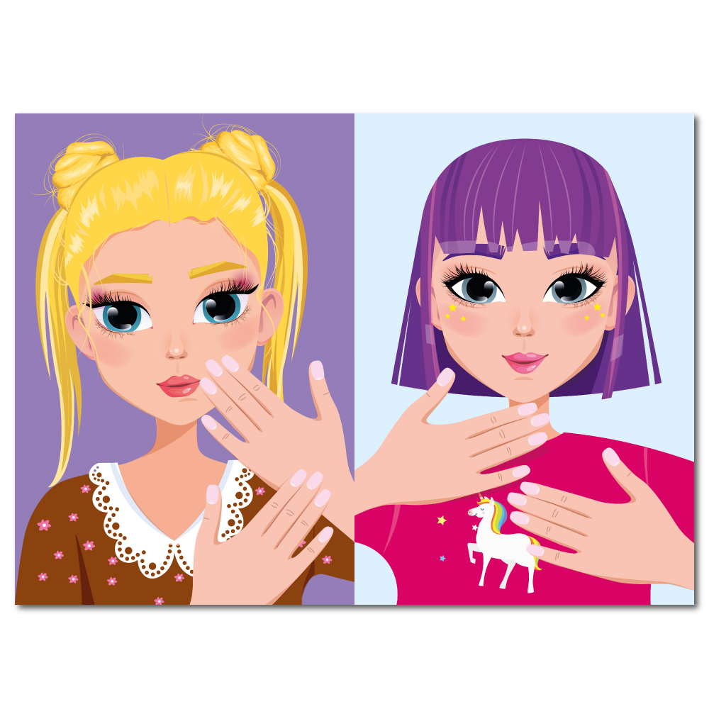 Набор наклеек "Студия красоты", Микс, РМ-76. 5