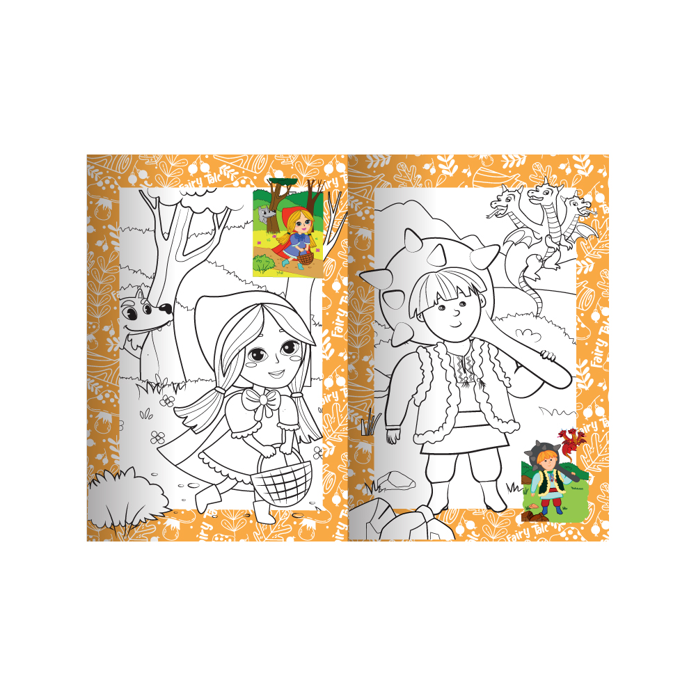 Розмальовка А4 "Збірка розмальовок 40 кольорових сторінок" МІКС", РМ-86 2