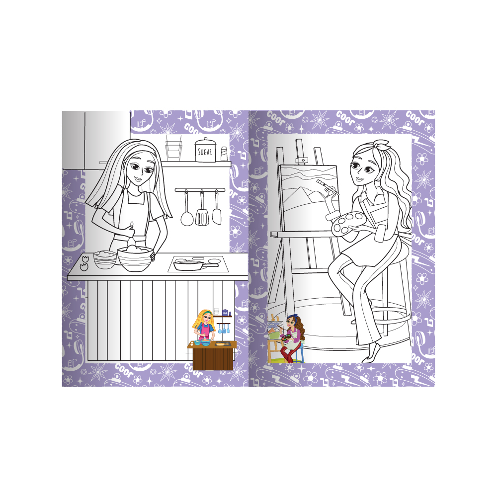 Розмальовка А4 "Збірка розмальовок 40 кольорових сторінок" МІКС", РМ-86 4