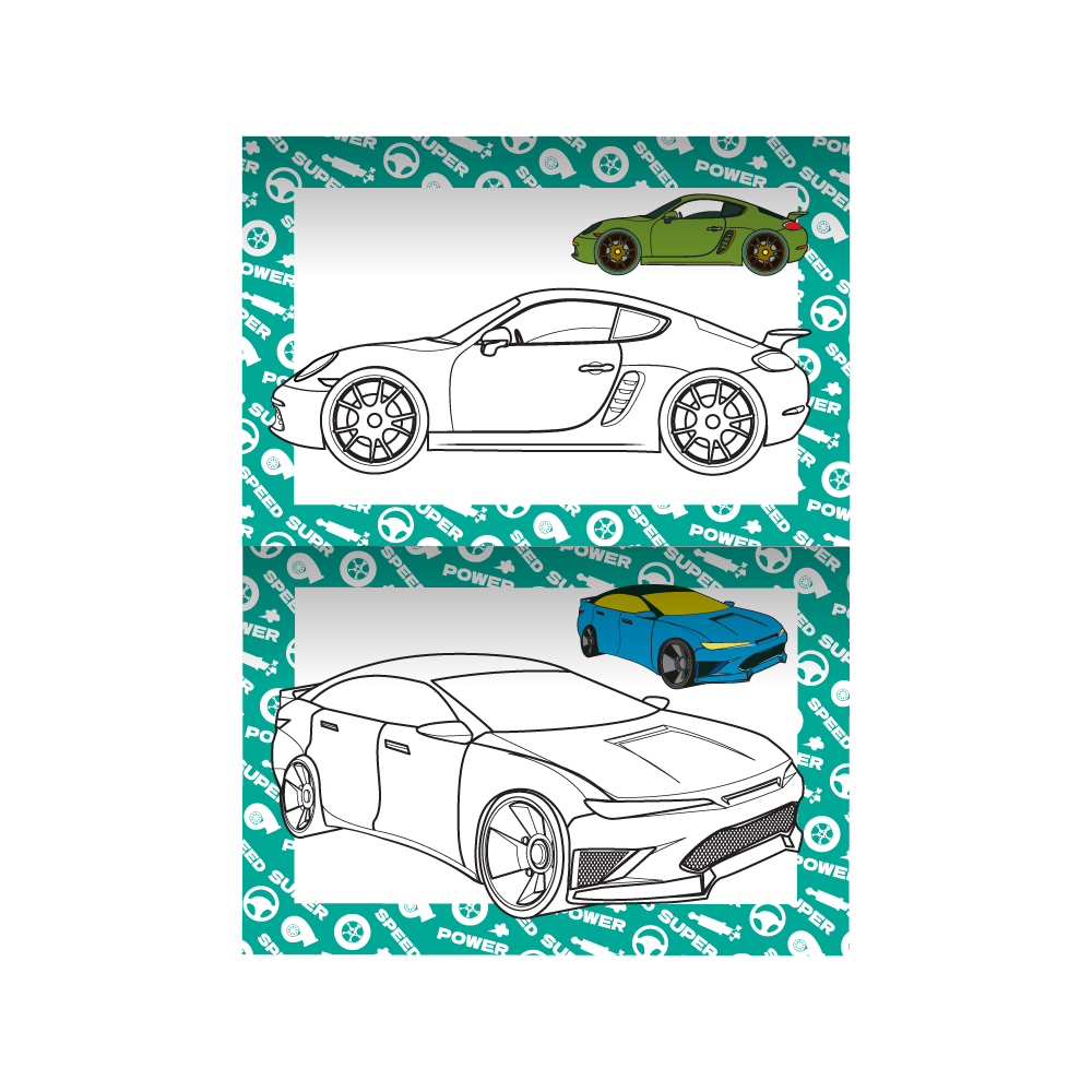 Розмальовка А4 "Збірка розмальовок 40 кольорових сторінок" МІКС", РМ-86 6