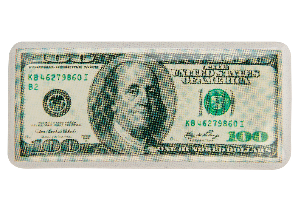 3D стикер "100$"