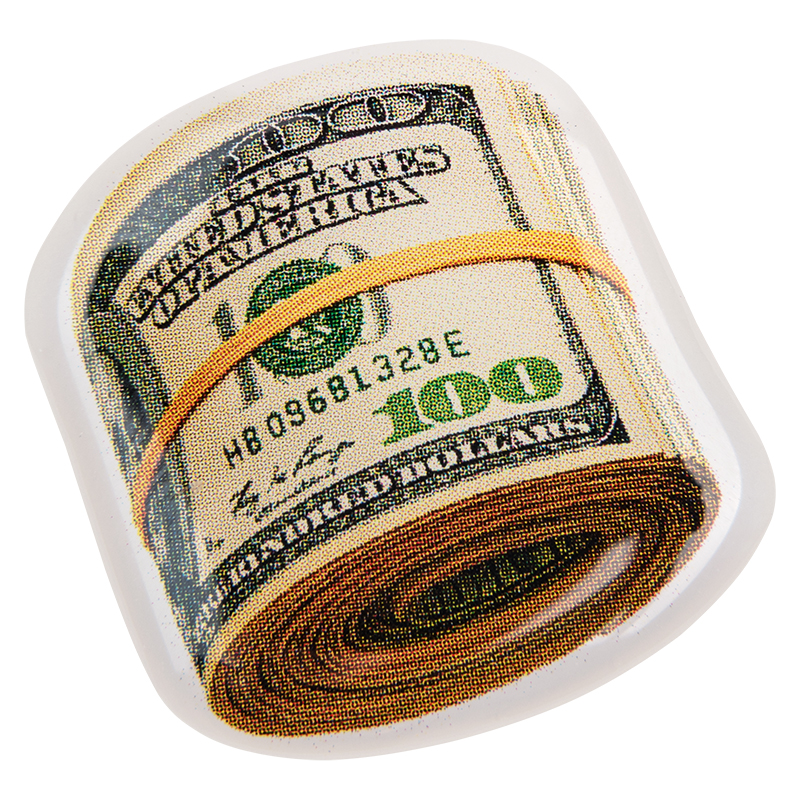 3D стикер "Котлета с баксами"