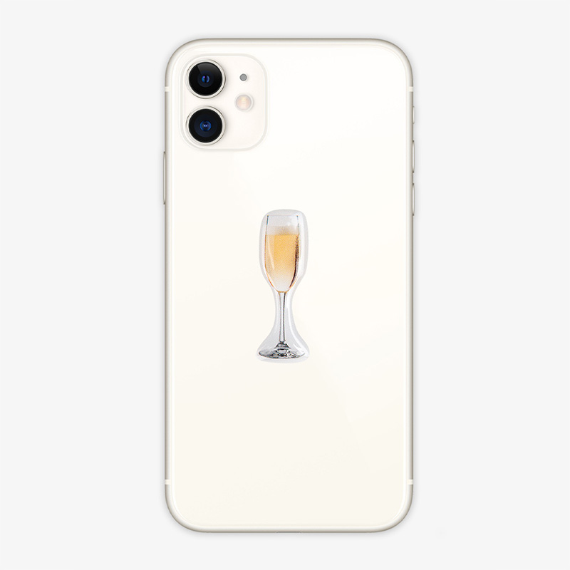 3D стикер "Бокал с игристым" 1