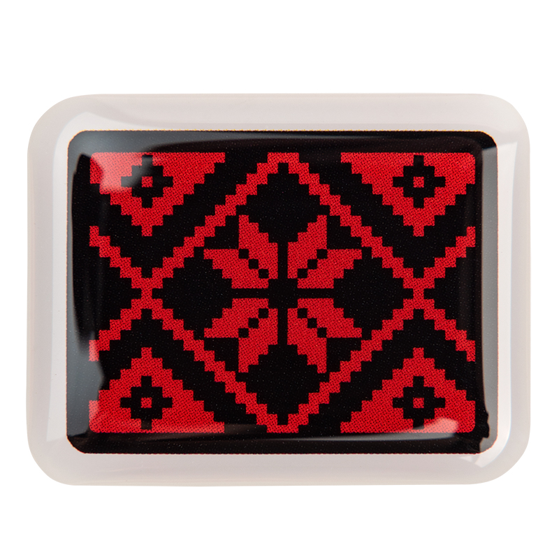 3D стикер "Красная вышиванка"