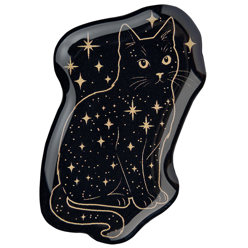 3D стикер "Кот черный"