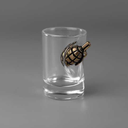 Набор рюмок MIX (шар/герб/лимонка), 3 шт, 50 мл, VSKLO 5