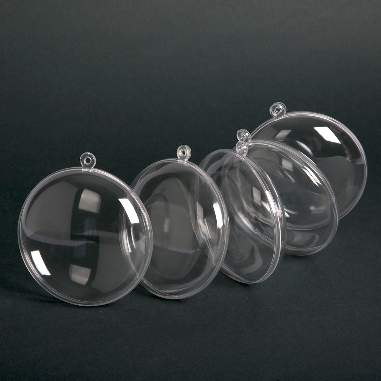 Набір пластикових форм "Плоска куля" 7см 5 шт, 741191 1