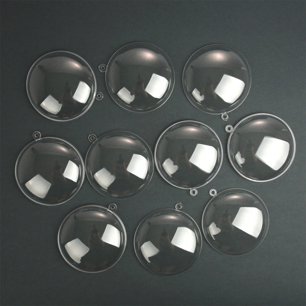 Набір пластикових форм "Плоска куля" 7см 5 шт, 741191 5