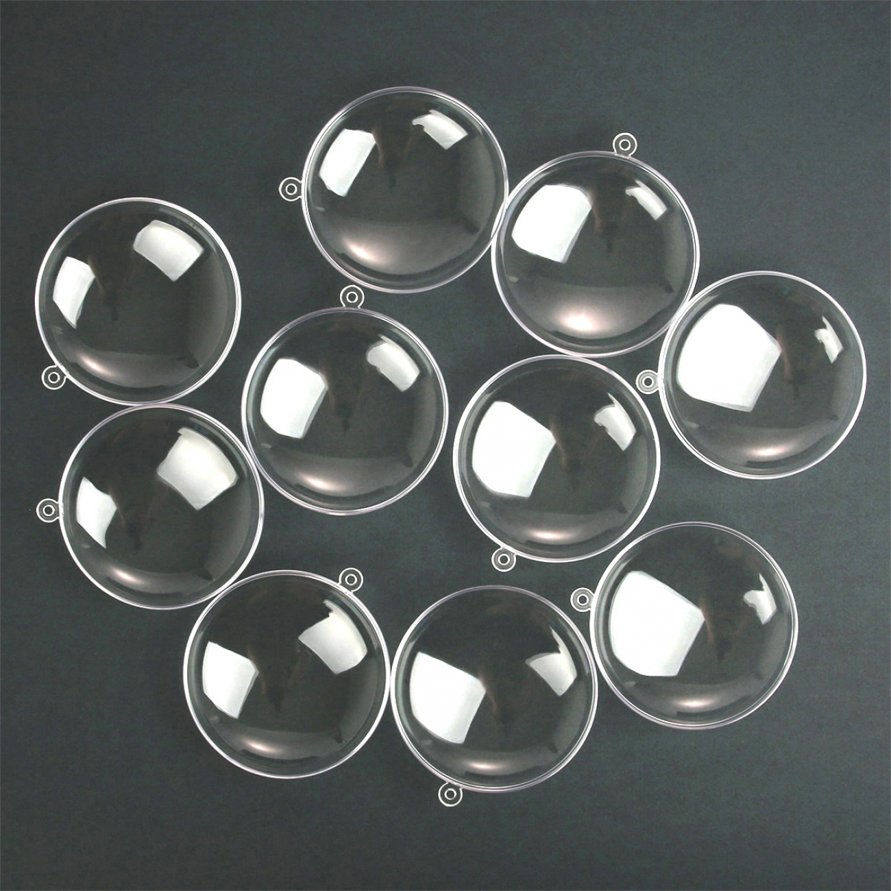 Набір пластикових форм "Плоска куля" 7см 5 шт, 741191 6