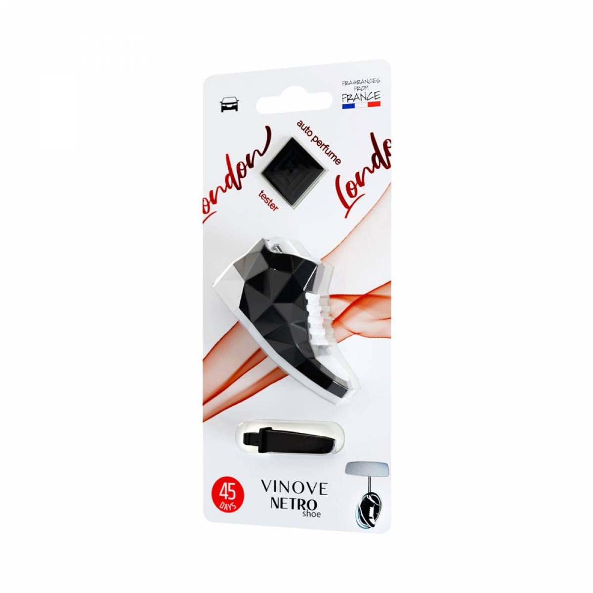 Ароматизатор для автомобіля Лондон Vinove колекція Нетро взуття, V24-15