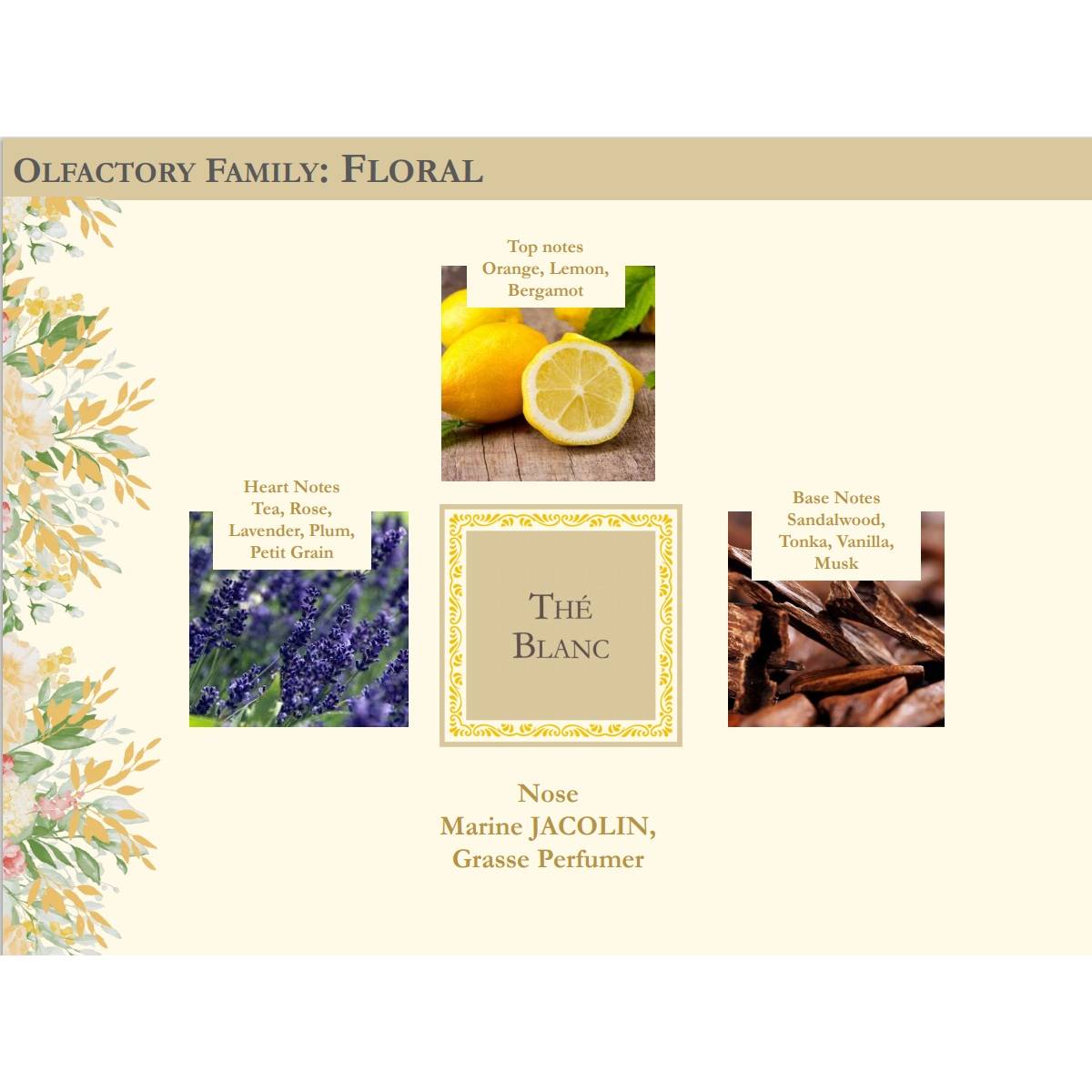 Подарунковий набір "Білий чай" Collines de Provence: спрей 100 мл, свічка 180 г, C0126TBL 5