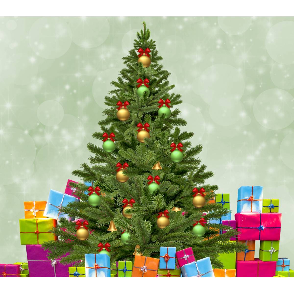 Подарочный набор "Рождественская елка": мыло Зимний лес MDW 246 г, свеча Рождественская елка VC 538 г, A2502WFT 3