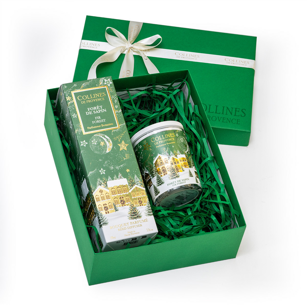 Подарунковий набір "Ялиновий ліс" Collines de Provence: дифузор 100 мл, свічка 180 г, A2502FF