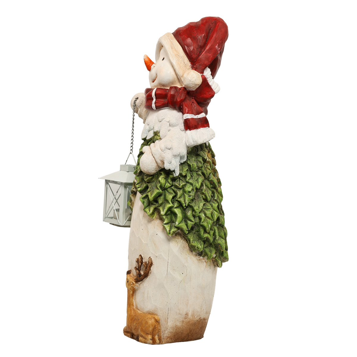Новорічна фігурка Сніговик 50 см з ліхтарем, NY01-331 1