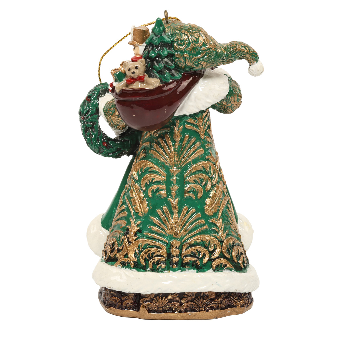 Фигурка декоративная "Санта" 12,5 см, красный с зеленым, 838-251 1