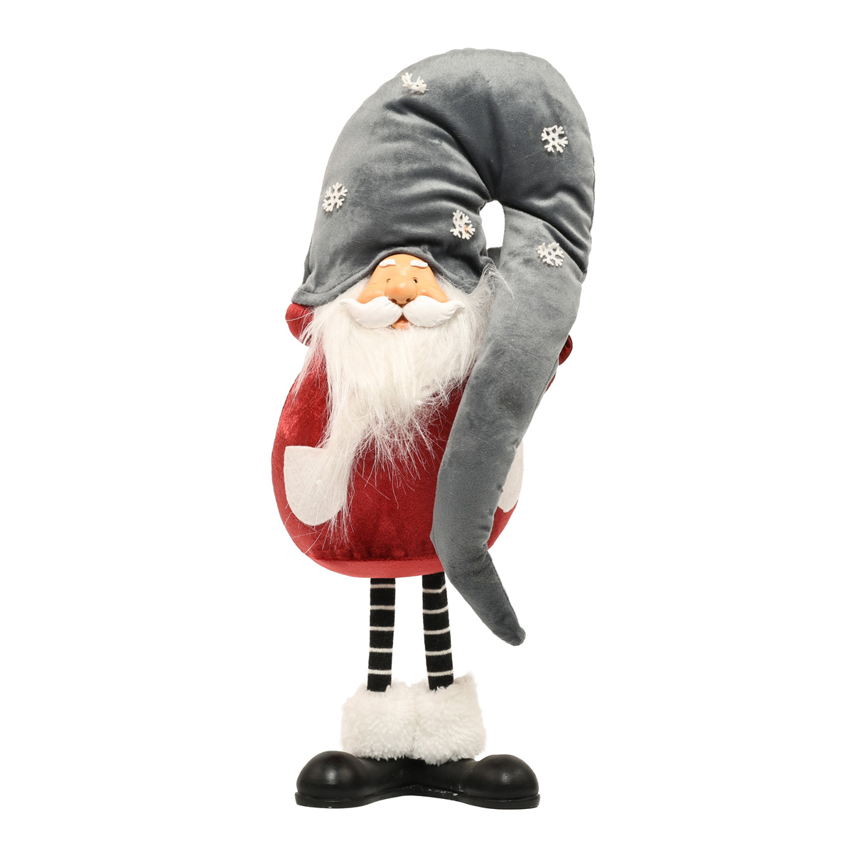 М`яка іграшка Гном, 40 см, червоний з сірим, 877-234