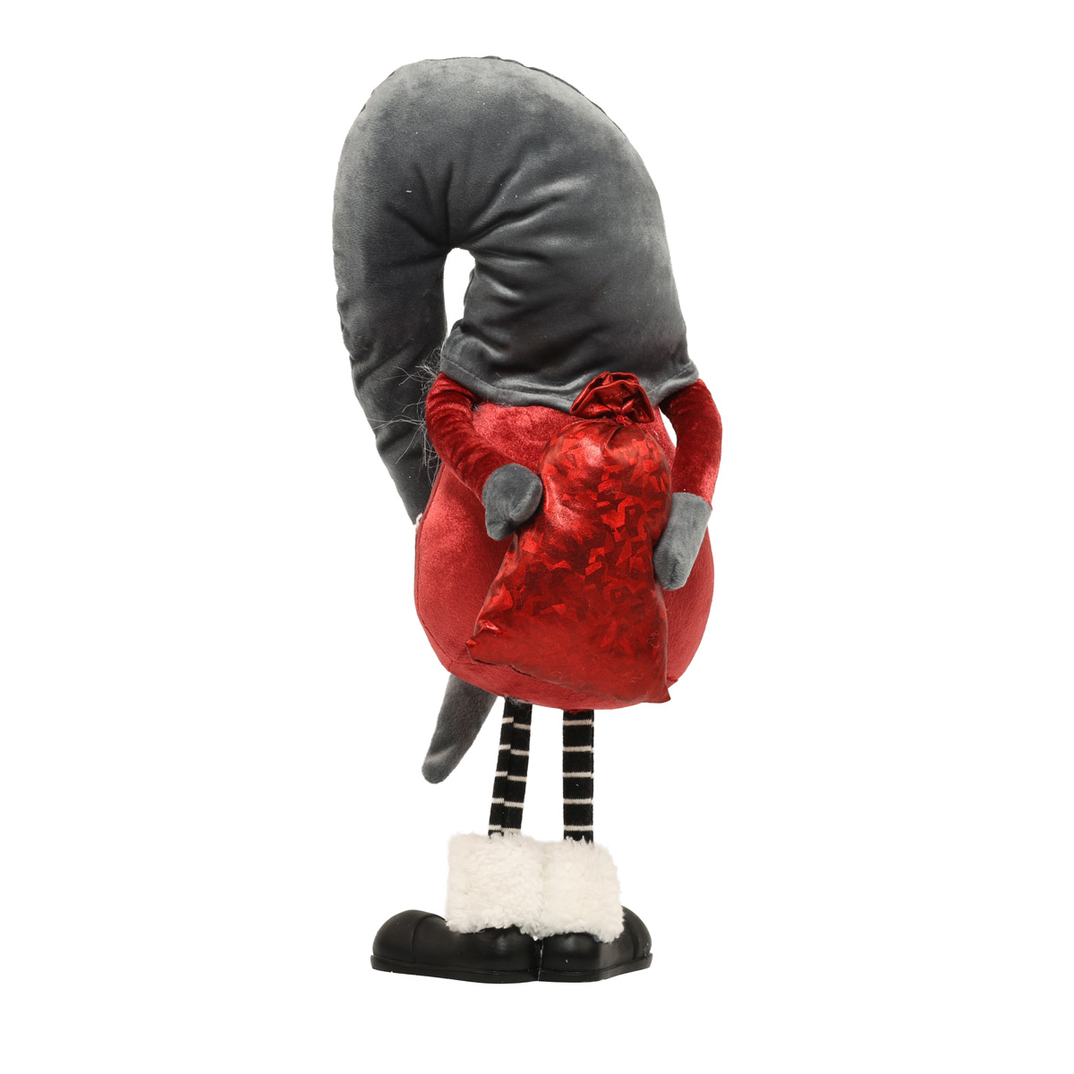 М`яка іграшка Гном, 40 см, червоний з сірим, 877-234 2