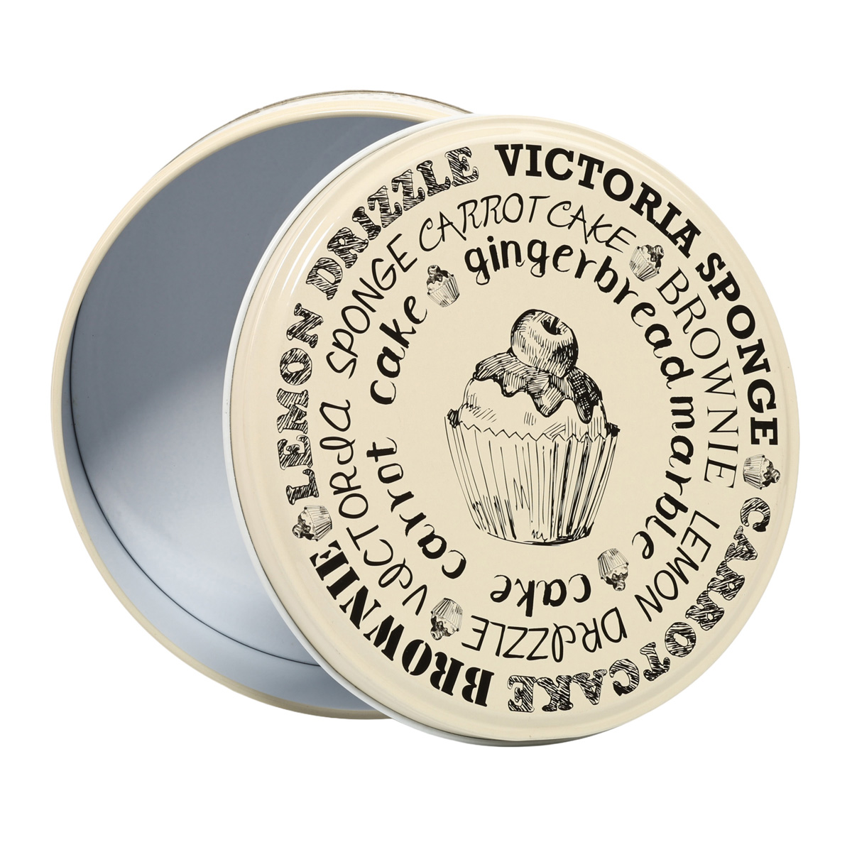 Подарункова коробка бляшана сер, 6-181-543 1