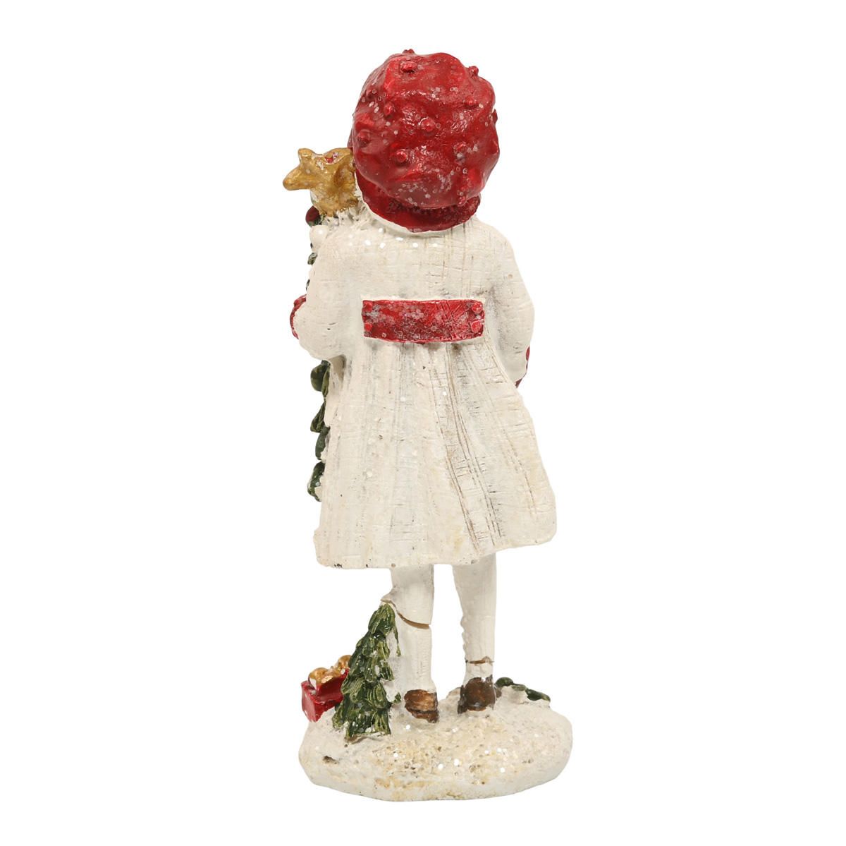 Фігурка декоративна "Дівчинка з ялинкою" 12 см, 192-204-1 2
