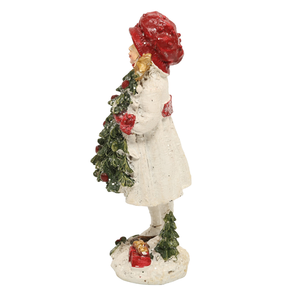 Фігурка декоративна "Дівчинка з ялинкою" 12 см, 192-204-1 3