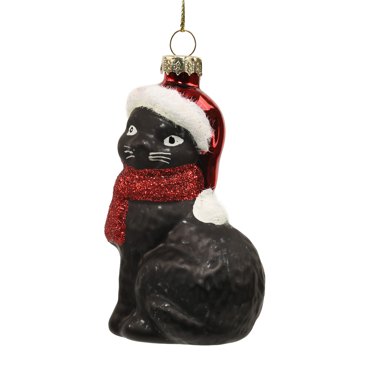 Ялинкова прикраса "Кіт у шапці" 4,8*5,7*10 см, YQ1406922