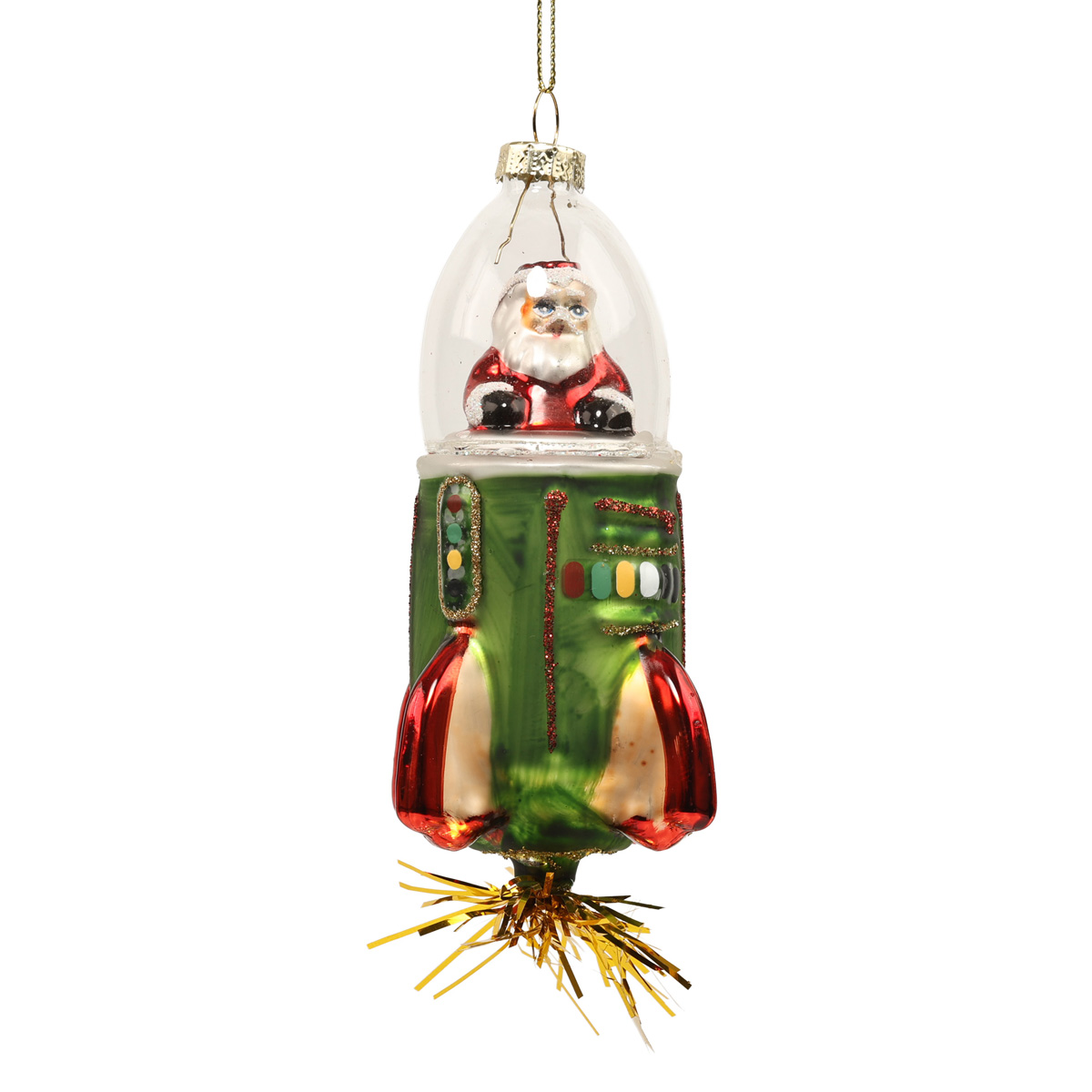 Елочное украшение "Санта в ракете" 6,7*19 см, YQ1465892