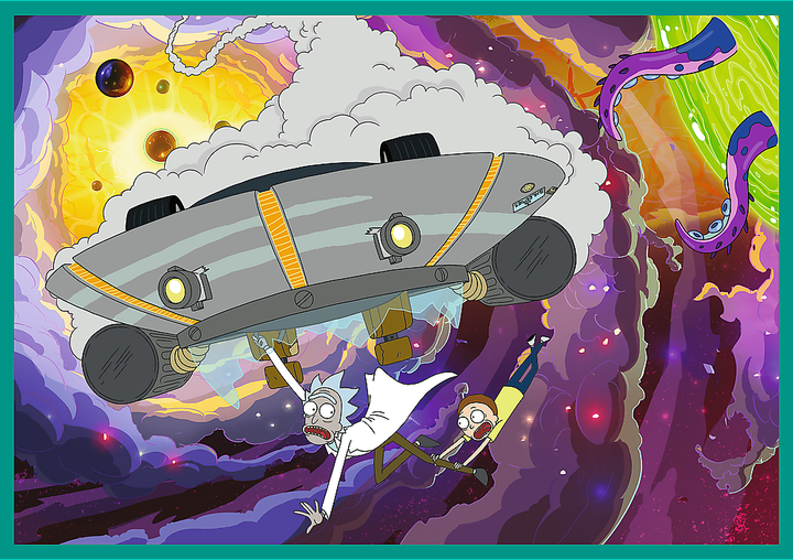 Пазл "4*250" - Закрученный мир, Rick and Morty, Trefl, 13338 4