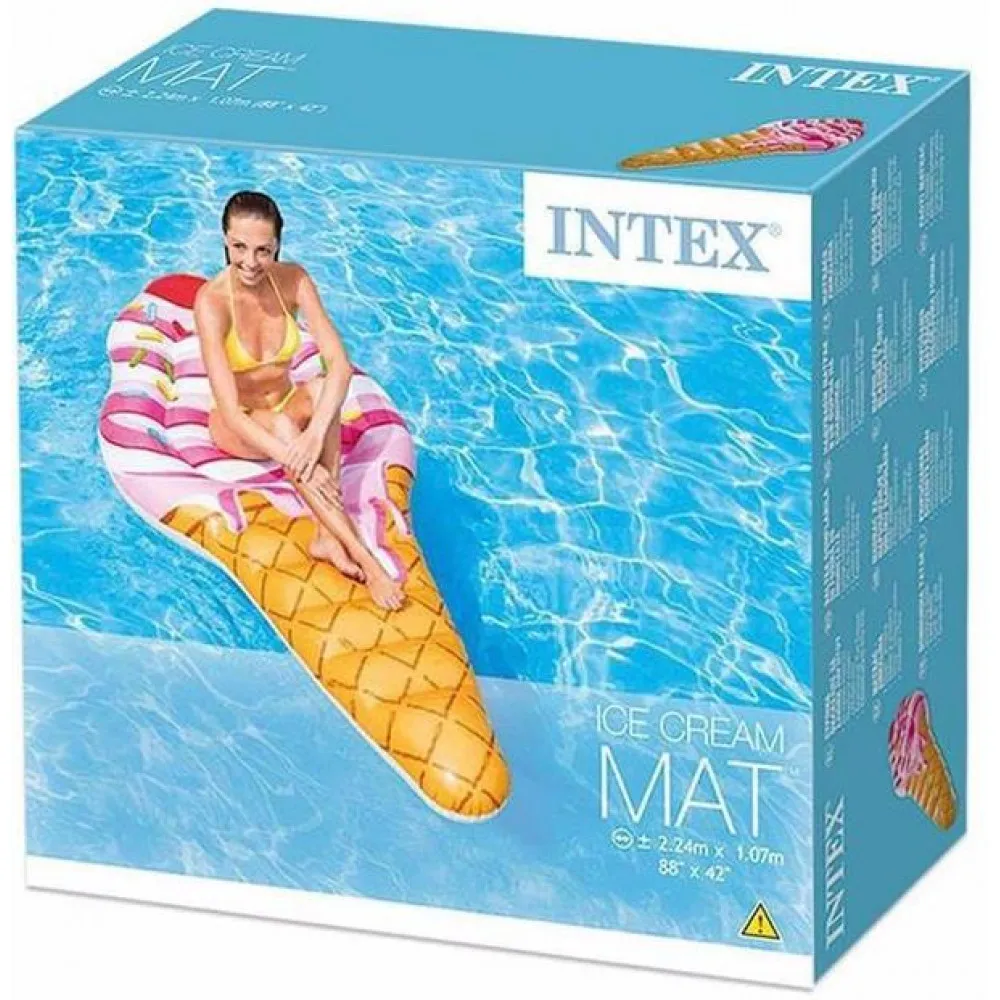 Надувной матрас "Мороженое" 224*107 см, INTEX, 58762 2