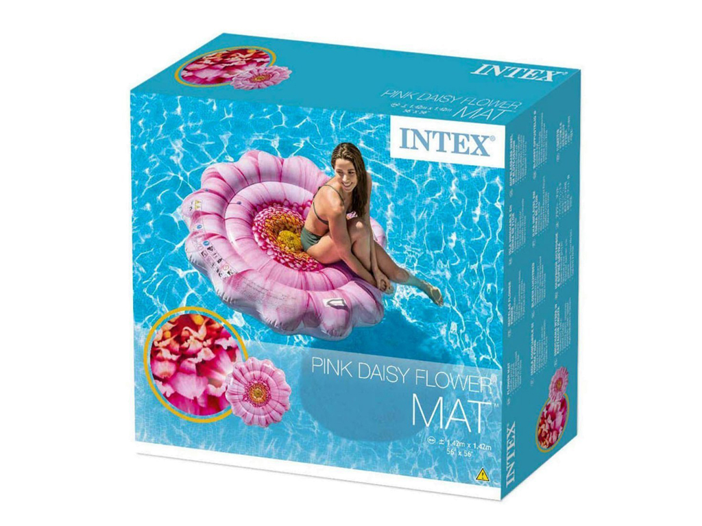 Надувной матрас "Розовый цветок" 142*142 см, INTEX, 58787 1