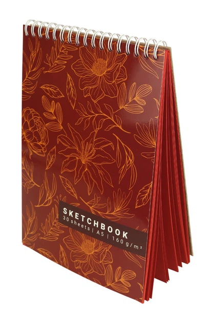 Блокнот "Colour vibes sketchbook"Scarlet, А5, TM 4Profi, 14129 1