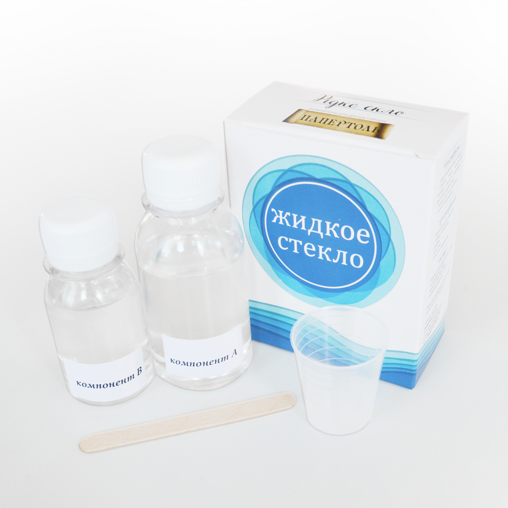 Жидкое стекло + мерный стакан 100+50 мл, XK200003, ТМ «Tela Artis»