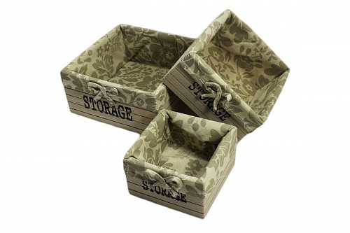 Подарочная коробка деревянная прямоуг. бол, 19081-9