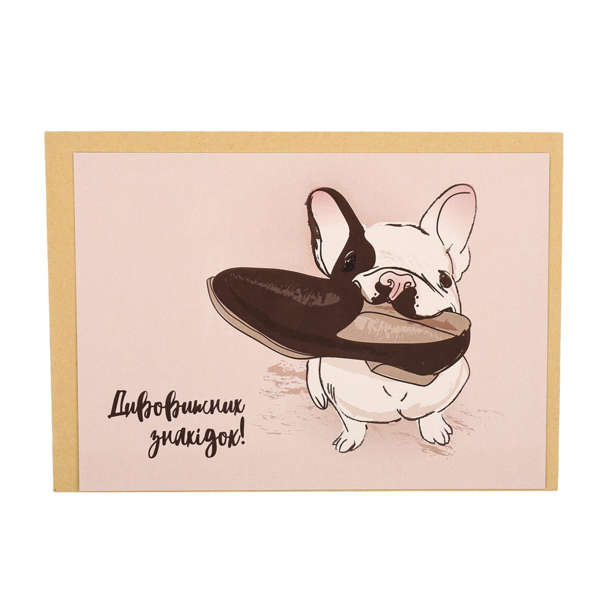 Открытка "Presentville" с конвертом "Удивительных находок!", OTK_DOG057